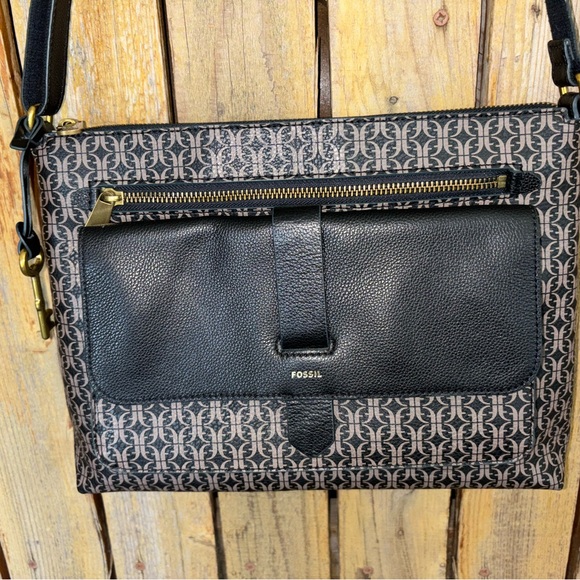 Fossil Canvas Coated Shoulder Bag - Picture 5 of 9